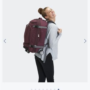 Ebags Mother Lode Rolling Travel Backpack Garnet red